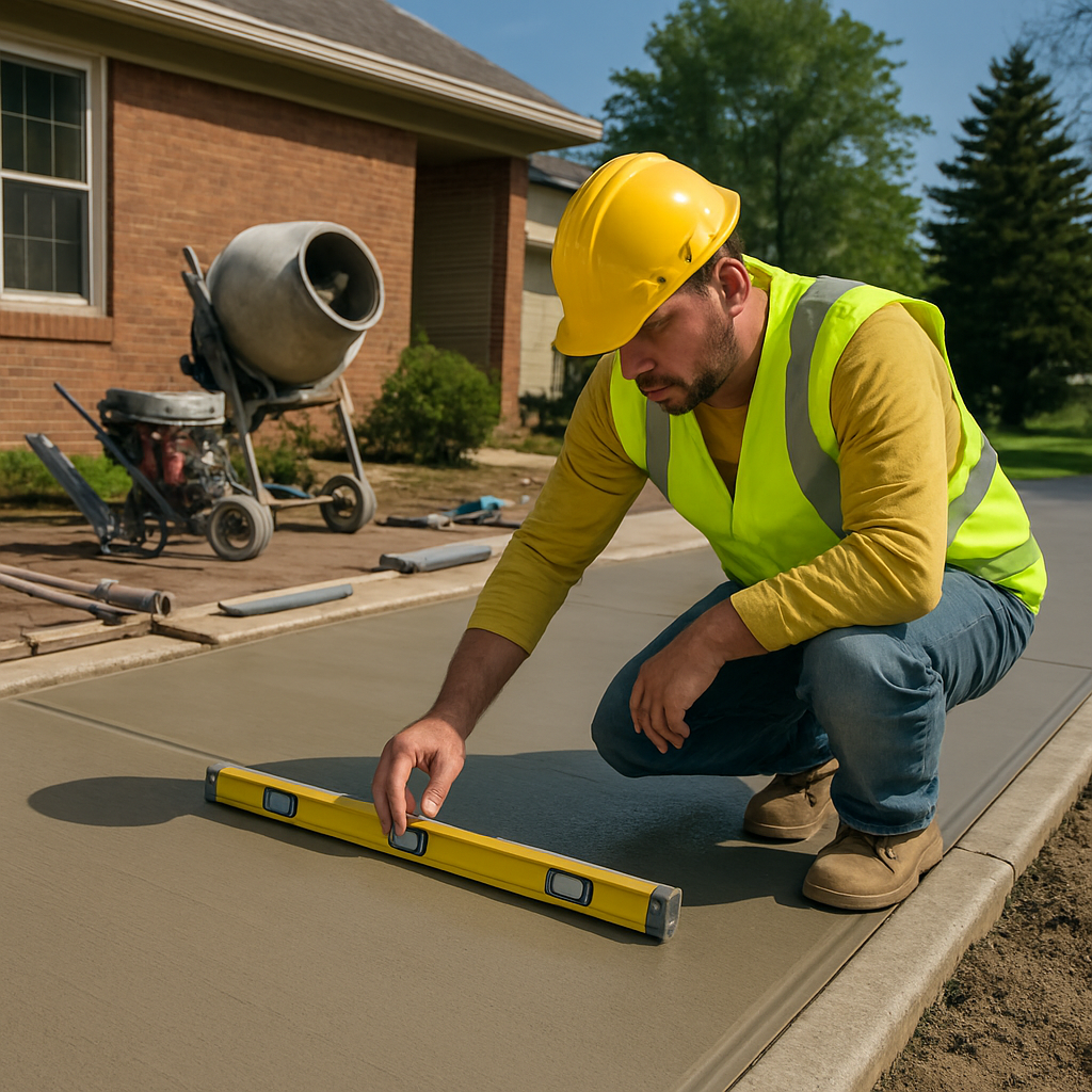 How to Hire a Concrete Driveway Contractor in Michigan City, IN